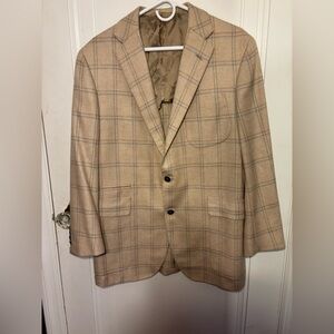 Oxxford - Highest Quality - Tan Plaid Suit Blazer